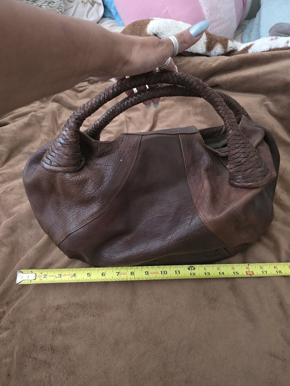 American Darling Rich Brown Leather Hobo Bag - Picture 7 of 9